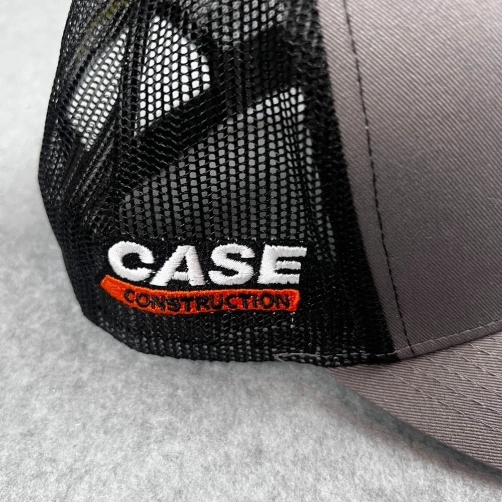 CASE Construction SnapBack Hat Cap Black Mesh Construction Embroidered NEW - Picture 2 of 8